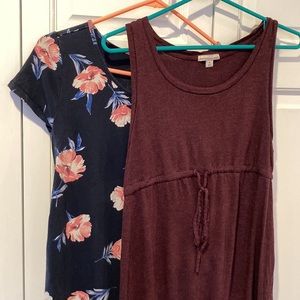 Gap Maternity Sheath Dress & Ingrid and Isabel Maternity Sheath Dress Lot